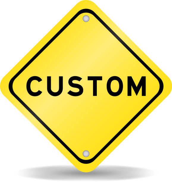 黄色交通标志带字定制图片下载