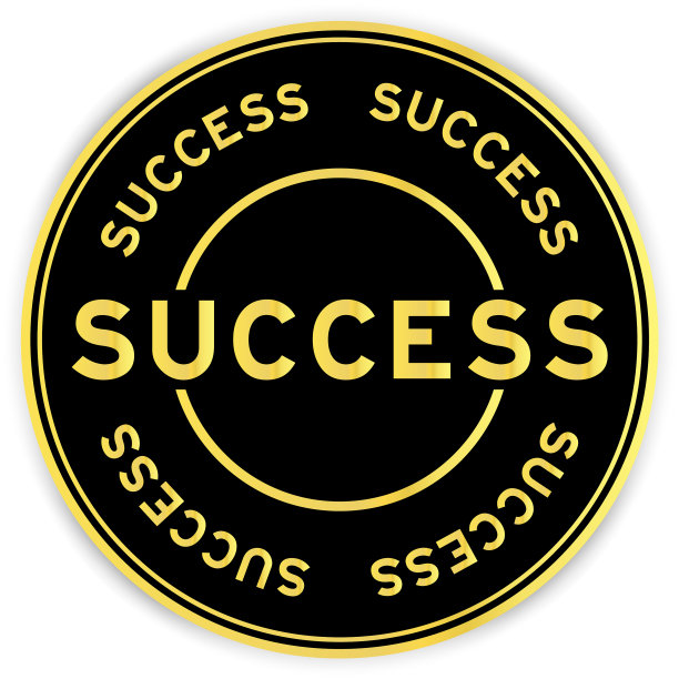 黑色和金色的圆形标签贴纸图片下载