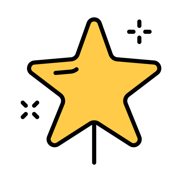 平面设计中的矢量星形图片下载