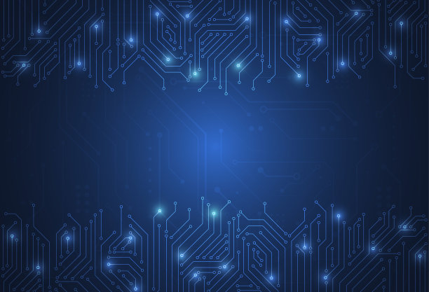 抽象背景与技术电路板纹理。电子主板插图。通信和工程概念。矢量图图片下载