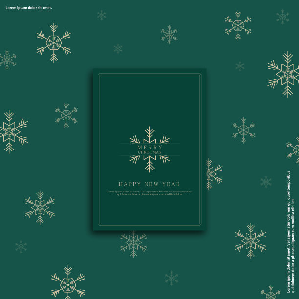 圣诞画框，冬季海报图片下载