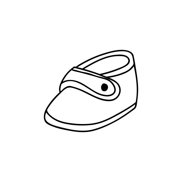 婴儿鞋在矢量涂鸦插图。婴儿鞋手绘插图矢量。图片下载