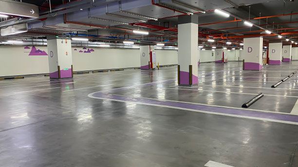 空的室内停车场图片下载