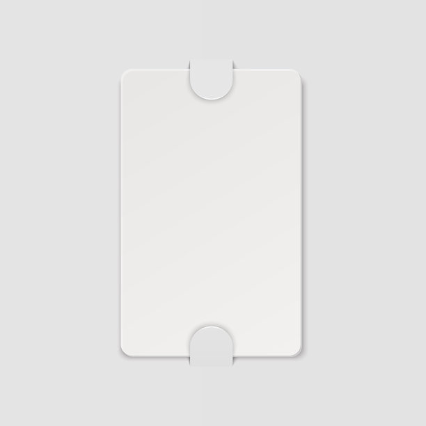 矢量三维现实白色客房，塑料酒店公寓钥匙卡，身份证，销售，信用卡设计模板与纸封面案件，钱包特写为模型，品牌。俯视图图片下载