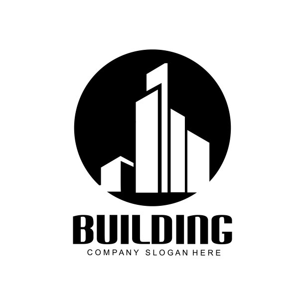 家居设计标志，建筑标志，财产和建筑公司图标图片下载