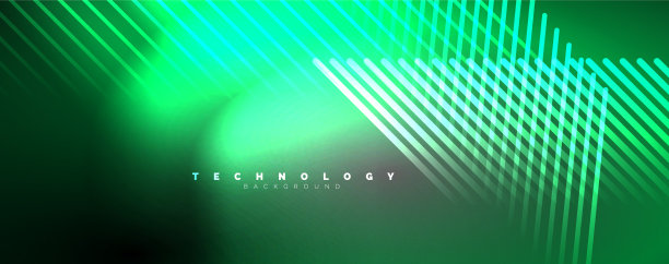 光束霓虹灯线条抽象的背景图片下载