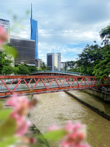 吉隆坡的城市景观，高楼林立图片下载