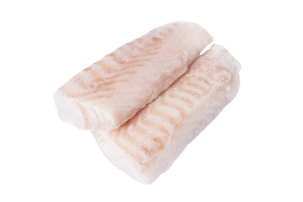 白底冰鳕鱼片。图片下载