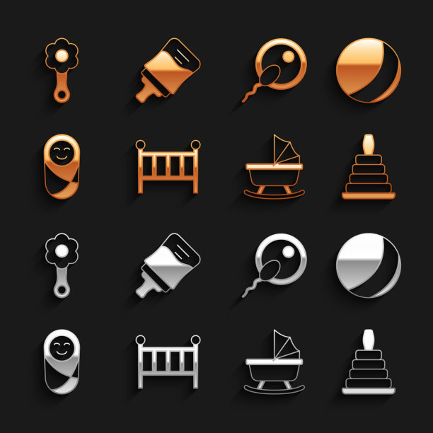 套婴儿床摇篮床沙滩球金字塔玩具图片下载