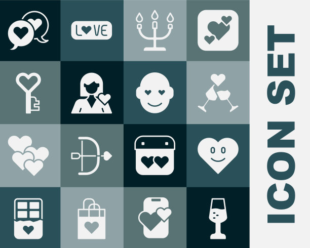 设酒杯香槟酒心形烛台图片下载