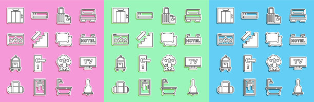 设置行酒店服务钟智能电视招牌图片下载