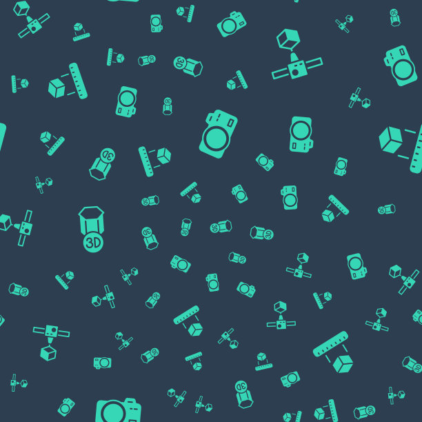 设置照片相机3d打印机立方体和等距图片下载