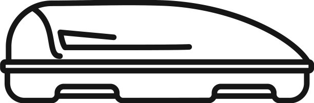 汽车车顶行李箱图标轮廓箱后备箱图片下载