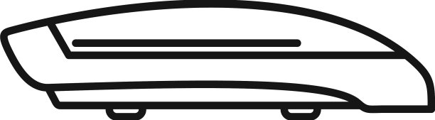 路顶箱图标勾勒汽车后备箱图片下载