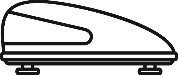 覆盖车顶盒图标轮廓汽车后备箱图片下载