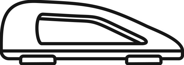 汽车车顶行李图标轮廓架盒图片下载