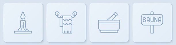 把线点燃蜡烛臼杵毛巾上图片下载