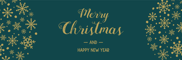 圣诞横幅上有雪花。向量图片下载