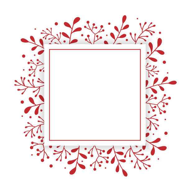 设计的圣诞卡片与复制空间。圣诞背景与槲寄生树枝。向量图片下载