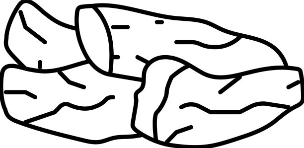 木瓜干果线图标图片下载