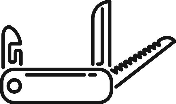 刀套件图标轮廓军队多工具图片下载