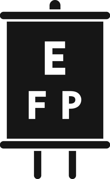 视力检查banner图标简约光学诊所图片下载
