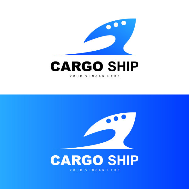货船标志，快速货船矢量，帆船，船舶制造公司设计，水路航行，船舶车辆，运输，物流图片下载