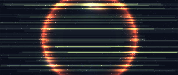 由发光背景组成的线条图片下载