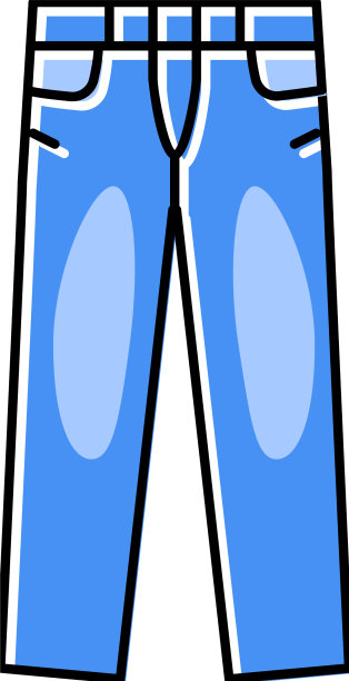 牛仔裤子男子颜色图标图片下载
