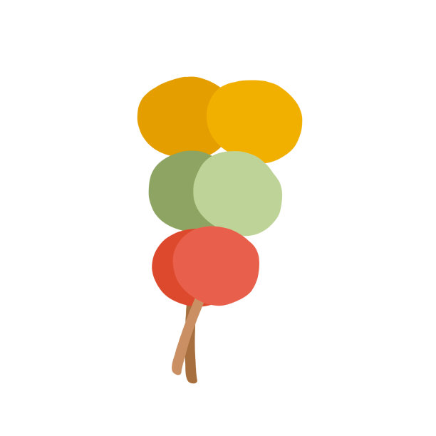 韩国彩色甜点dango图片下载