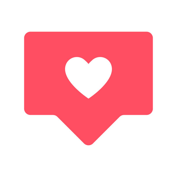 新喜欢图标。平的风格。图片下载