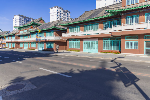 中式韩式传统建筑图片下载