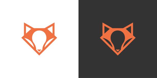 狼头标志设计矢量。图片下载