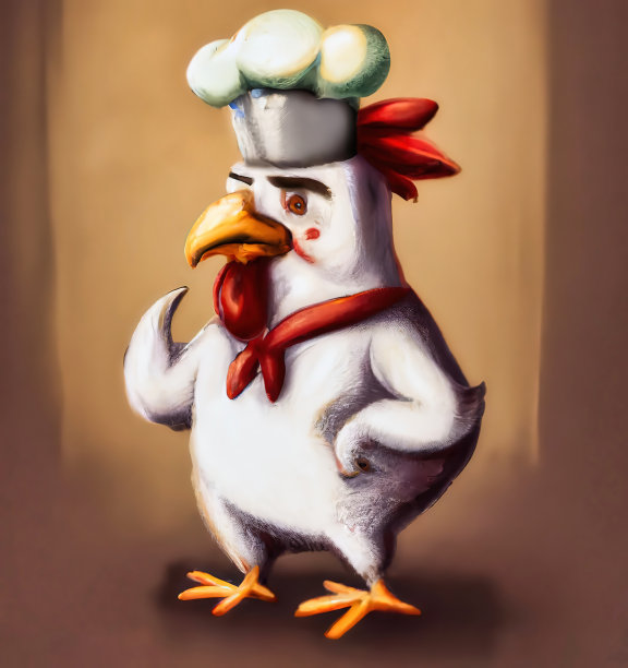 烹饪鸡大师厨师餐厅标志概念图片下载