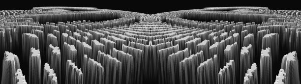 单色三维几何图案黑色背景图片下载