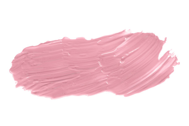 闪亮的粉色笔刷孤立在白色背景上。柔和的颜色。图片下载