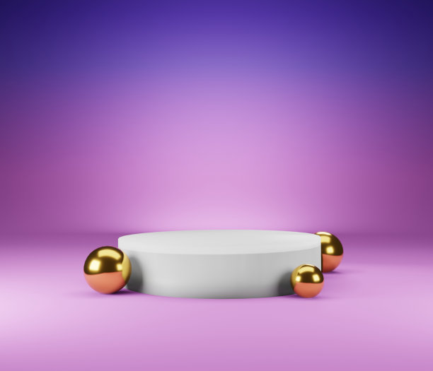 圆柱裙台和背景图片下载