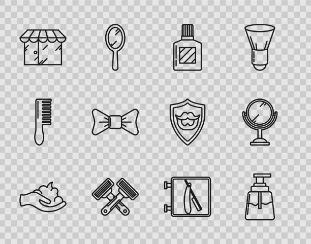 在须后水上涂上剃须胶泡沫图片下载