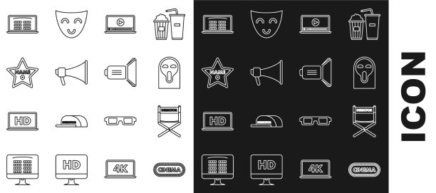 线上影院海报设计模板图片下载