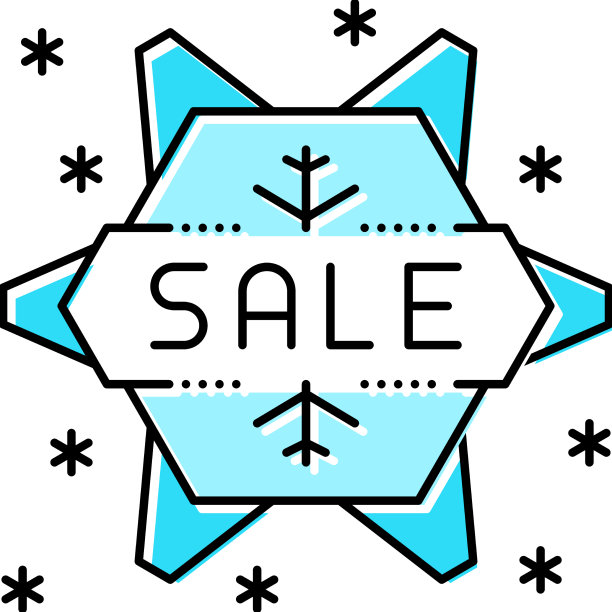 销售冬季彩色图标图片下载