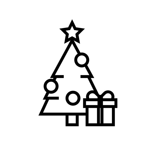 矢量插图。线条笔画图标。节日的象征。圣诞快乐和新年快乐的图标集。可编辑矢量图形。图片下载