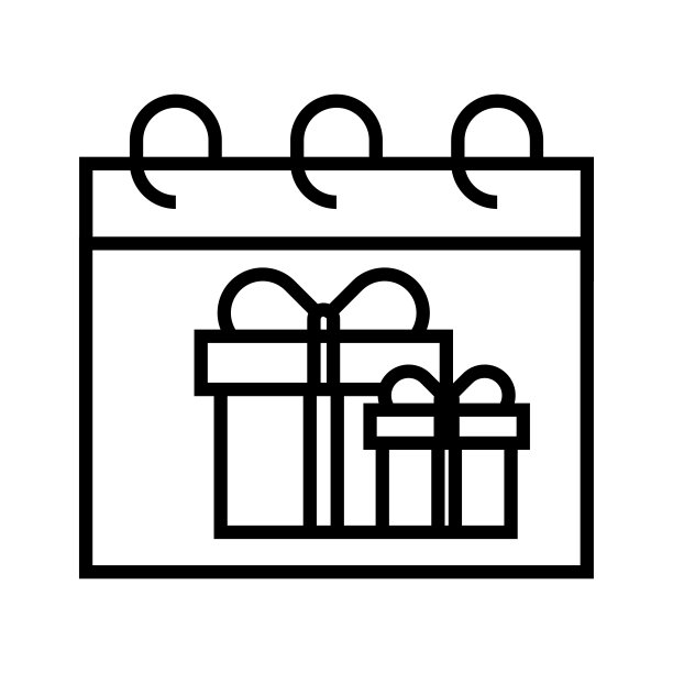 矢量插图。线条笔画图标。节日的象征。圣诞快乐和新年快乐的图标集。可编辑矢量图形。图片下载