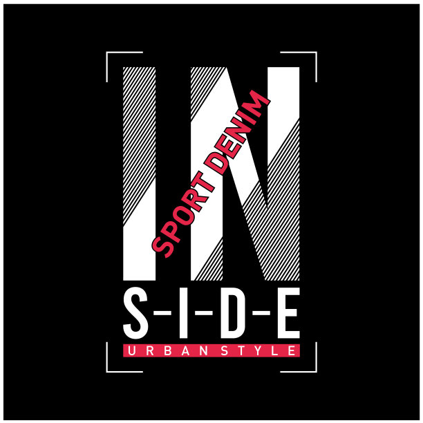 内部排版设计打印t恤，矢量插图图片下载