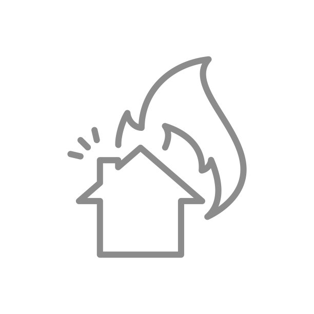 财产保险线性矢量图标图片下载