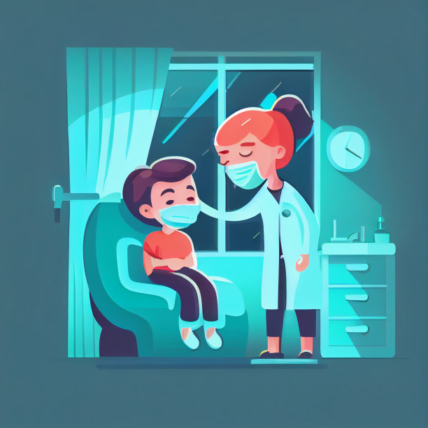 牙医听快乐的小男孩病人说图片下载