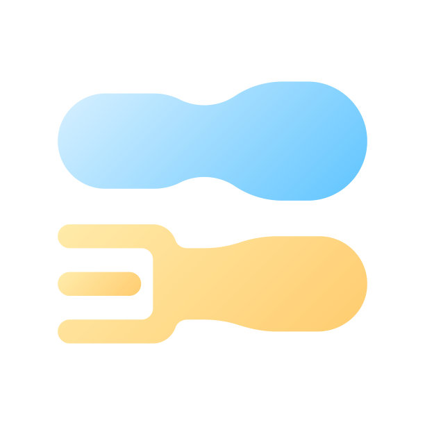 餐厅像素完美的平面渐变颜色ui图标图片下载