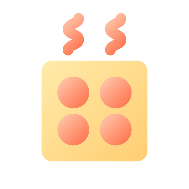 厨房灶台像素完美的平面渐变颜色ui图标图片下载