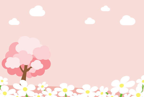 美丽的樱花框架材料图片下载