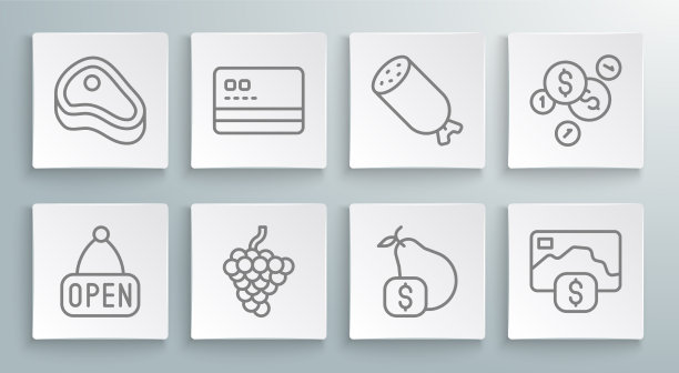 设置行挂签与开放信用卡图片下载