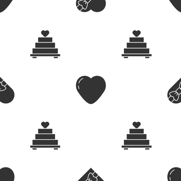 心形盒子里装糖果，心形和婚礼图片下载